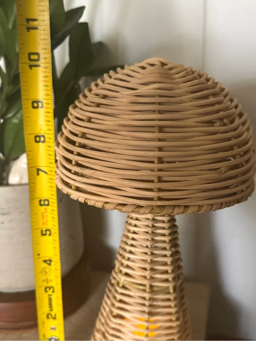 Natural Rattan Mushroom Statue Fairycore Whimsy